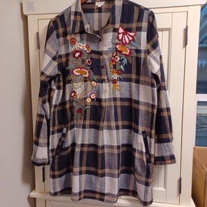 Kya Sea, 100% cotton, large, 3 button down